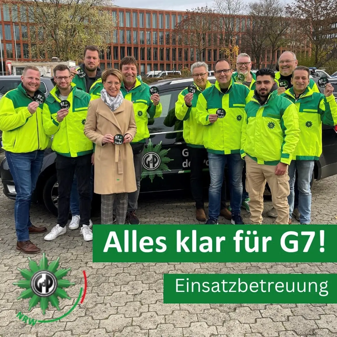 Die Einsatzbetreuung der GDP Münster vor dem G7 Gipfel auf Schloss Elmau